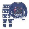 thumbnail image 2 of mgoYE Toddler Boys Planet Pajamas Dinosaur Cotton Kids Truck 2 Piece Train Kids Pjs Sleepwear Clothes Set 2-7T|Navy 2-3 Years, 2 of 5