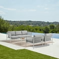 thumbnail image 6 of Patio Armchair - Aluminum Frame with Rope & Cushions - Weather Resistant Outdoor Seating, 6 of 9