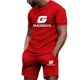 thumbnail image 3 of 2024 Nuevo conjunto de moda de fitness para hombres Conjunto de ropa deportiva casual para hombres Ropa deportiva de secado rápido Camiseta de manga corta + pantalones cortos Conjunto de 2 piezas, 3 of 5