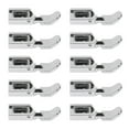 thumbnail image 3 of 10 Uds prensatelas para cremalleras de acero inoxidable Clip estrecho ligero práctico Simple conveniente prensatelas para máquina de coser, 3 of 14