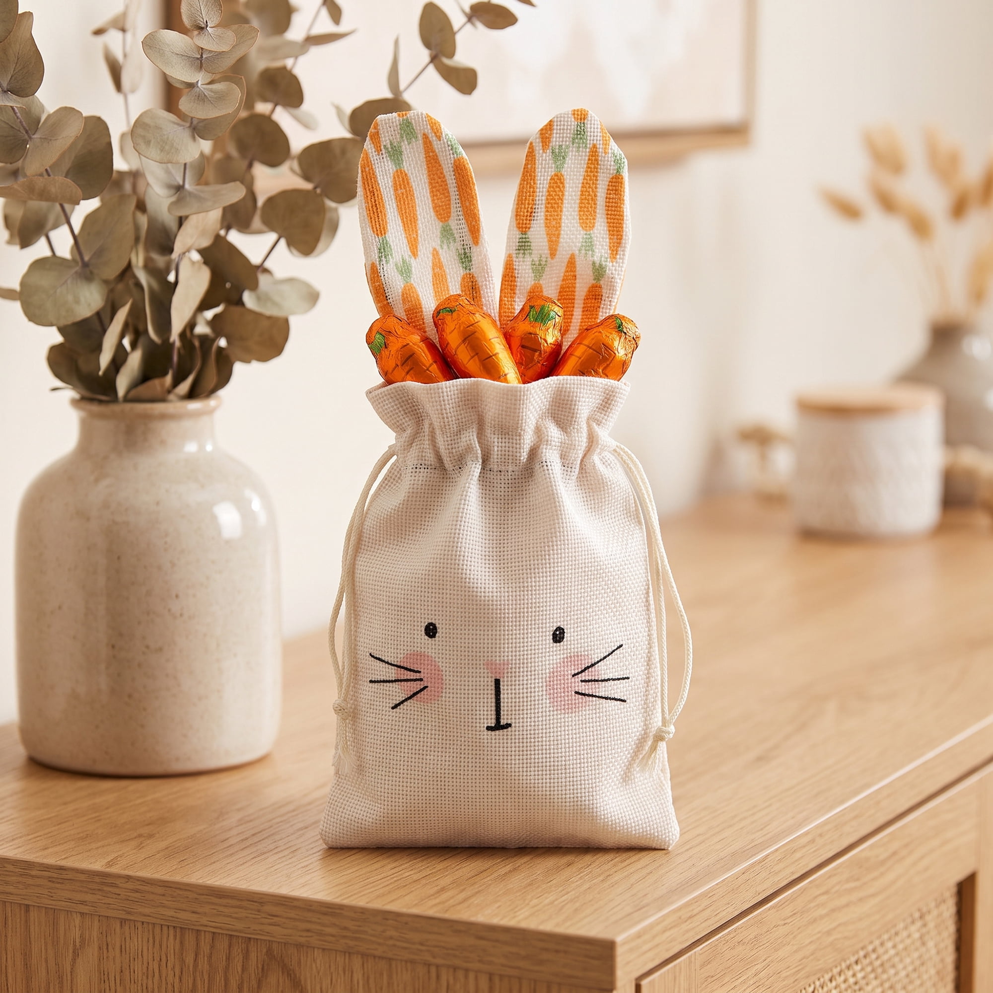 Unique Bargains Charming Playful Kawaii Goodie Bag for Cosmetics and Gifts 5.1" x 7.1"