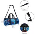 thumbnail image 5 of Fish Swim, Travel, Dance, and Gym Sports Bag - 17.7 Inches, Interior Zipper Pocket, Large Capacity, 5 of 6