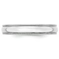 thumbnail image 2 of Primal Gold 10 Karat White Gold 4mm Lightweight Milgrain Half Round Band Size 8.5, 2 of 4