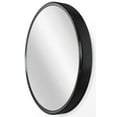 thumbnail image 3 of Infinity Instruments Deep Metal Round Black 24 inch Wall Mirror, 3 of 7