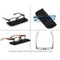 thumbnail image 5 of MODFANS Reading Glasses Men and Women +2.25 4 Pack Readers Spring Hinge BLack Gray Blue Tortoiseshell, 5 of 5