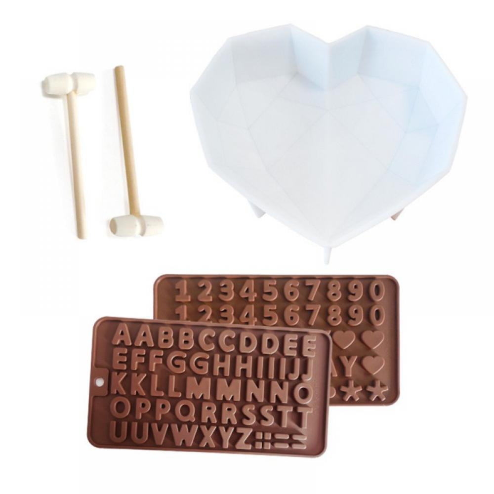 Mold Cake Heart-shaped Decor Chocolate Silicone Baking Soap Ice Cream DIY Tool 