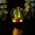 thumbnail image 6 of 1 PC Christmas Snow Globe Glass Ball Night Light, Christmas Tree Snowman Santa Plastic Ball Christmas Night Light for Home Decor Desk Lamp, Xmas Snowman Gift, 6 of 6