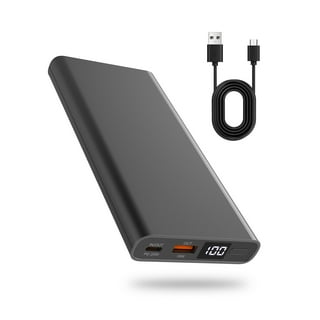 AsperX Portable Charger Power Bank 2-Pack 15000mAh, USB-C Out and in, 5V 3A  Faster Charging, Dual USB A, External Battery Pack for iPhone, Samsung