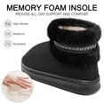 thumbnail image 6 of Ecetana Women's Fuzzy Plush House Slippers Warm Memory Foam Indoor Outdoor Non-Slip Booties, 6 of 8