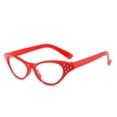 thumbnail image 5 of Gafas de sol con montura de ojo de gato para mujer, estilo vintage, con incrustaciones de diamantes, estilo regular, 5 of 5