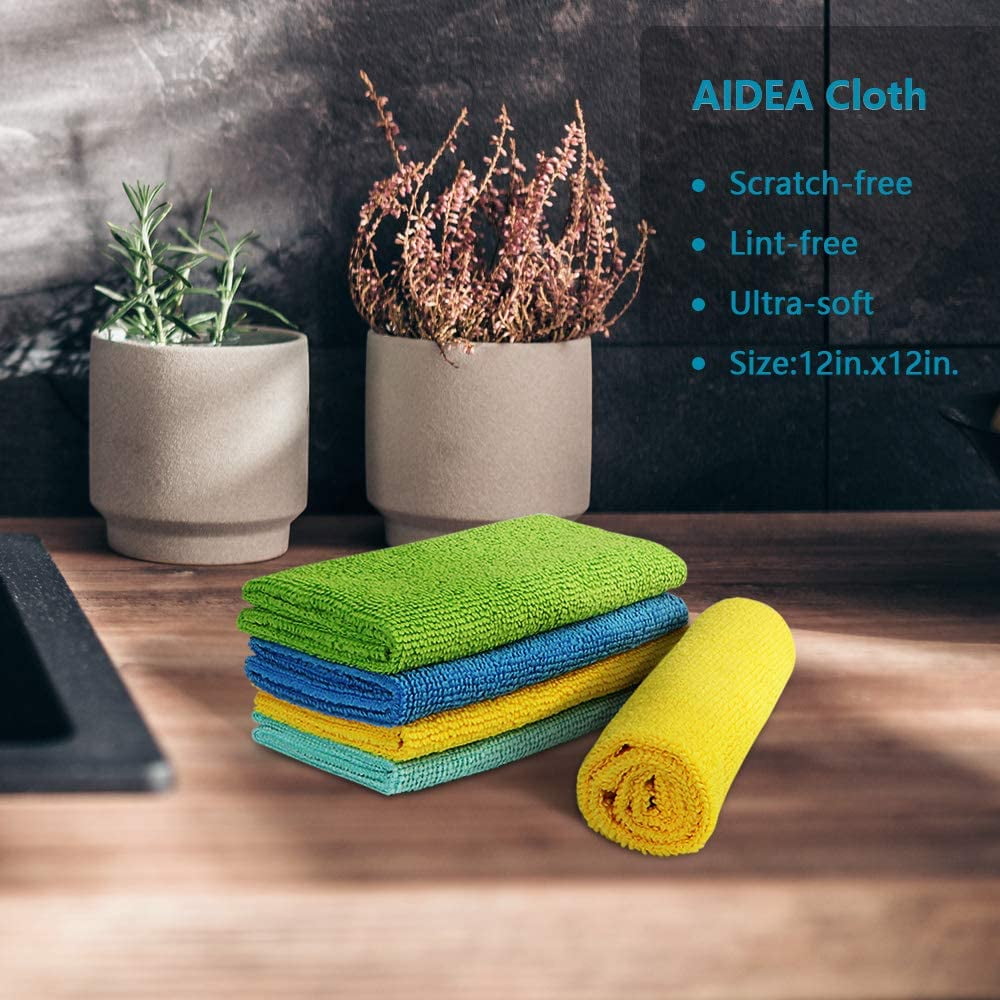 Aidea Kitchen Dish Cloth - 12 Pack, Super Absorbent Coral Fleece Dish –  Aidea USA, Your One Stop Shop For Home Products