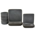thumbnail image 6 of Tabletops Gallery 12 Piece Madison Dinnerware Set in Speckled Grey, 6 of 11