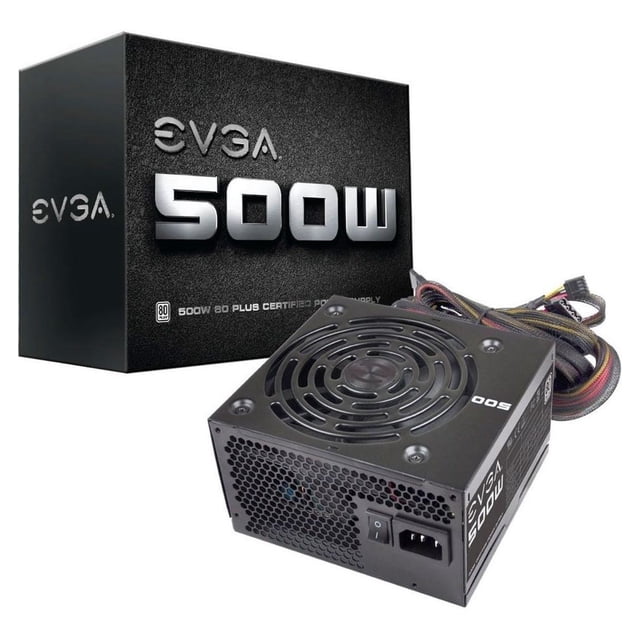 Fuente de Poder PC 500W Gamer EVGA 80 Plus White 100-W1-0500-KR