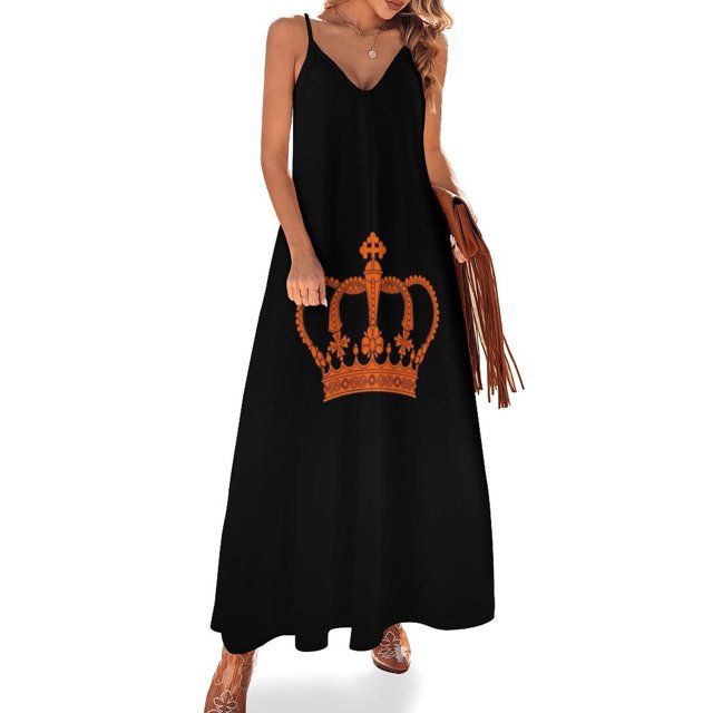 Crown Stickers: The Perfect Way to Show Your Pride - Crown Logo King Icon Vector Linear Icons Sleeveless Dress