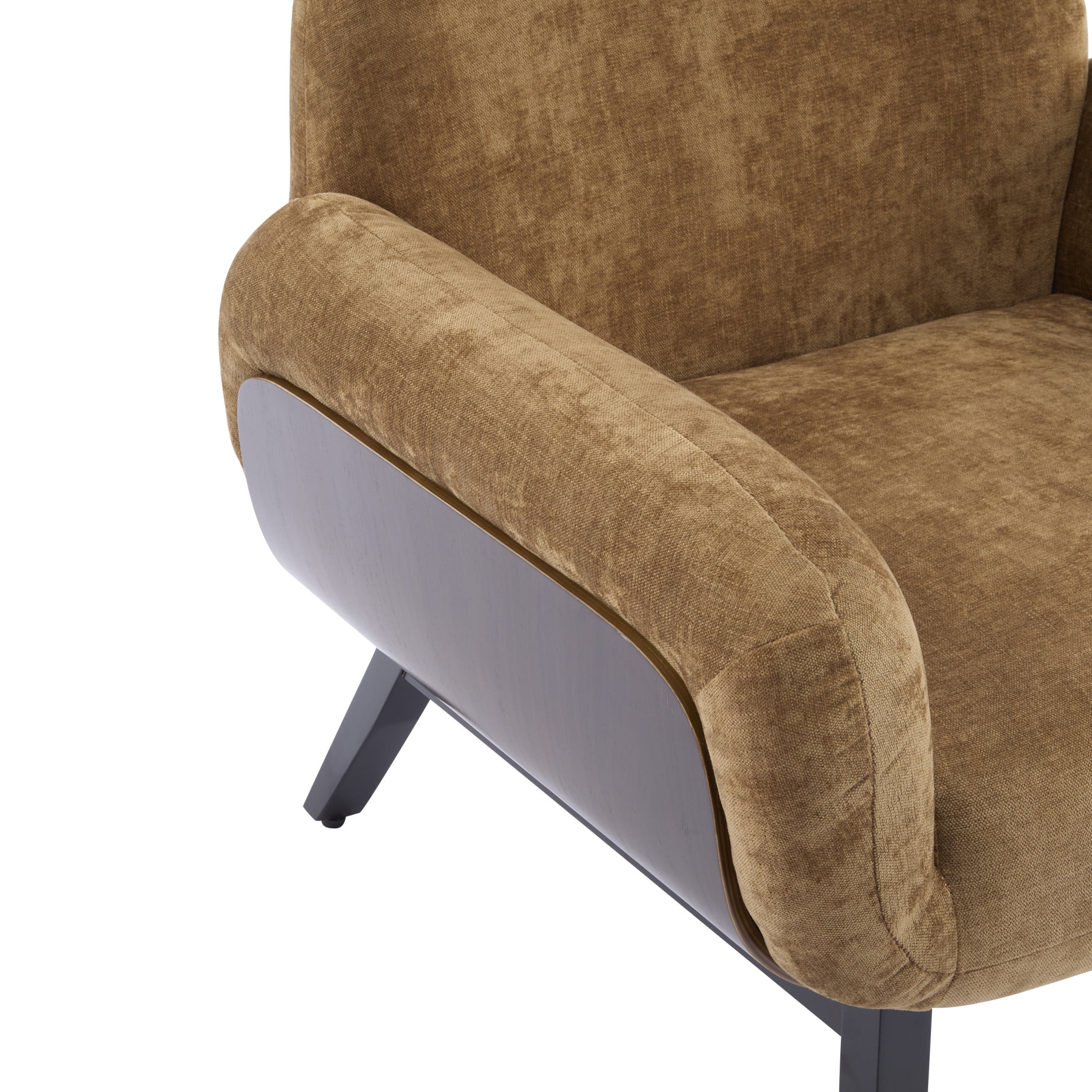 Christopher Knight Home Accent Armchair with Wrap-Around Backrest, Solid Wood Frame, Tan, Set of 2