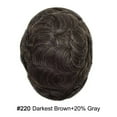 thumbnail image 3 of LYRICAL HAIR Toupee Hair for Men Thin Skin Mens Toupee Human Hair Replacement System 7"X9" All Poly Mens Hairpiece PU Injected Mens Wig Units, 3 of 7