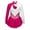 Hot Pink, variant on YONGHS Kids Girls Sequins Mock Neck Roller Figure Ice Skating Dress Gymnastic Leotard Red 8