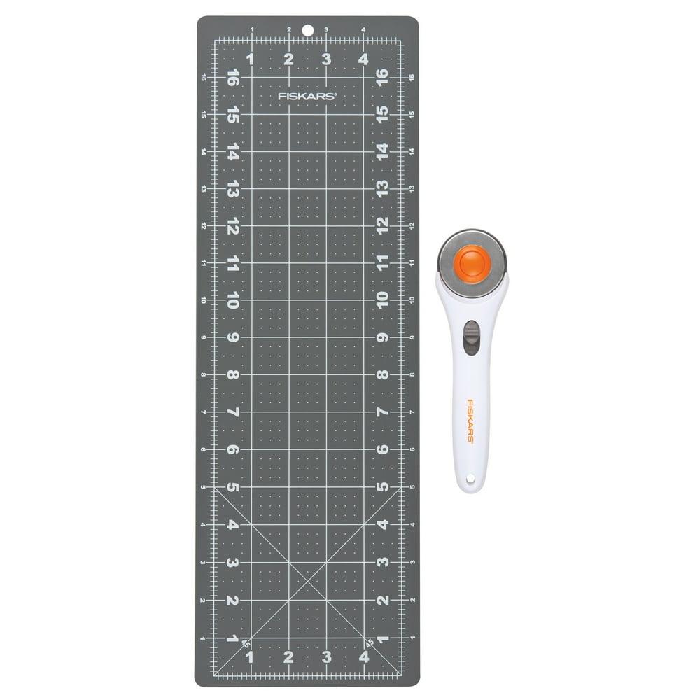 Fiskars Fabric Cutting Set 2 Piece (Rotary Cutter and Cutting Mat