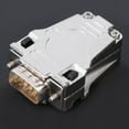 thumbnail image 2 of DB9P-180 High-Frequency D-SUB (VGA) Serial Connector - 9-Pin 2-Row Male Plug with Zinc Alloy Insulator, Copper Contacts, Flame Retardant Metal Shell for PCB Electrical Engineering (Plate to Wire,, 2 of 6