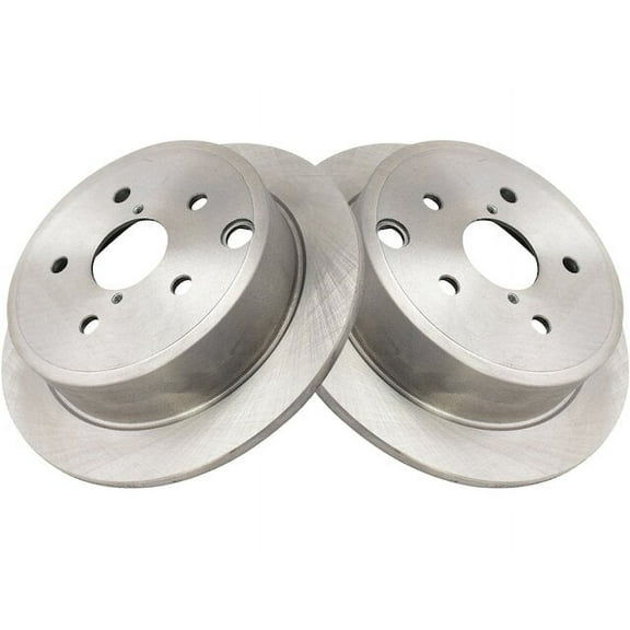Rear Brake Rotor Set 2 Piece - Compatible with 2019 - 2022 Toyota C-HR 2020 2021