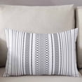 thumbnail image 3 of Black White Striped Throw Pillow Covers, Modern Farmhouse Geometric Soft Breathable Pillow Cases with Invisible Zipper for Sleeping, King Size Pillowcases for Couch Bed Sofa Chair 20x36 Inches, 3 of 6