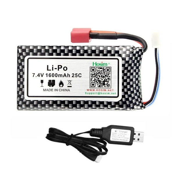 Oture RC Cars Replacement Battery, 1600mAh LiPo Rechargeable Battery 9125 Truggy High Speed