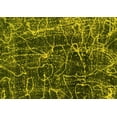 thumbnail image 1 of Ahgly Company Machine Washable Indoor Rectangle Abstract Yellow Modern Area Rugs, 5' x 7', 1 of 4