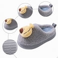 thumbnail image 6 of HCNTES Kids Toddler Slippers Baby Boys Girls Cute Cartoon Design House Shoes Children's Non Slip Warm Winter Fuzzy Indoor Slipper(Grey,8.5), 6 of 6