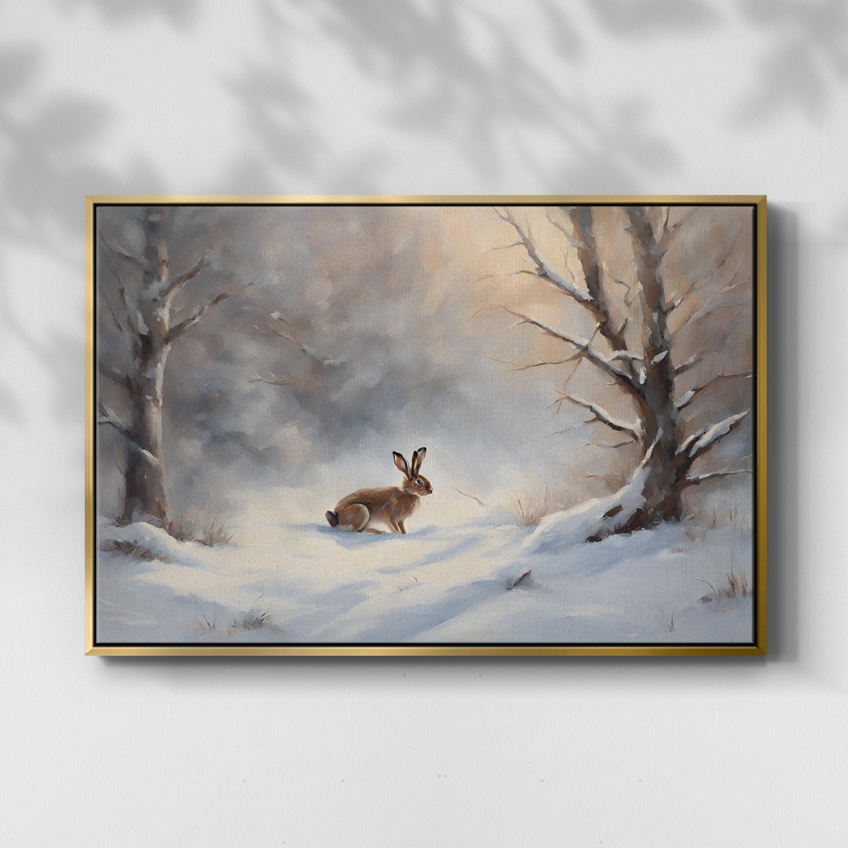 Vintage Landscape-CCVII By Wexford Home Framed in Gold Wood Gallery Wrapped Canvas 25 in. x 37 in.