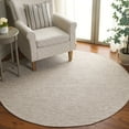 thumbnail image 2 of SAFAVIEH Montauk Risto Solid Area Rug, Light Gray/Ivory, 6' x 6' Round, 2 of 10