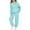 Mint Green, variant on Shadoumai Girls 2 Piece Outfits Tracksuit Drop Shoulder Hoodie Half Zip Sweatshirt and Sweatpants Joggers Set with Pockets