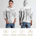 thumbnail image 5 of POBUDS Hoodie, Regular Fit Sporty Pullover Hooded Sweatshirt for Men Women Kastellorizo Greece S, 5 of 6