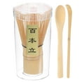 thumbnail image 1 of Juego de Matcha Uxcell Batidor de Bambú (Chasen) Cucharón Tradicional (Chashaku) Cucharita de Té, Amarillo, 1 of 6