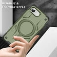 thumbnail image 3 of Allytechgroup Magnetic Case for iPhone 16e, Support Wireless Charging & Car Phone Mount Slim Lightweight Hard PC Shockproof Protective Back Cover Bumper for iPhone 16e, Armygreen, 3 of 7