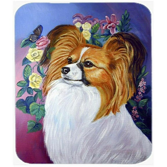 9.5 x 8 in. Papillon Mouse Pad, Hot Pad or Trivet