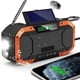 thumbnail image 1 of Radio de emergencia Altavoz Bluetooth a prueba de salpicaduras Radio portátil AM/FM con manivela solar con linterna Lámpara de lectura LED Panel solar Banco de energía de 5000 mAh Radio dinamo para, 1 of 7