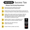 thumbnail image 4 of Minwax 33055000 Fast-Drying Polyurethane, Warm Semi-Gloss, Clear, 11.5 oz, (1 Piece, 1 Pack), 4 of 8
