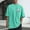 Mint Green(New), variant on PNTUTB Summer Men's Casual Fashion Distressed Crew Neck Pullover Loose Comfortable Short Sleeve Tops