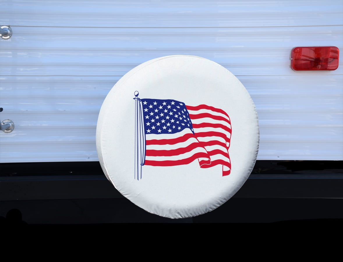ADCO 1785 US Flag Printed Vinyl Spare Tire Cover F (Fits 29