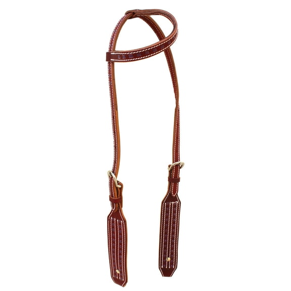 Horse Harness Leather Western Purple Buckstitch One Ear Headstall Bridle 78AD07HA