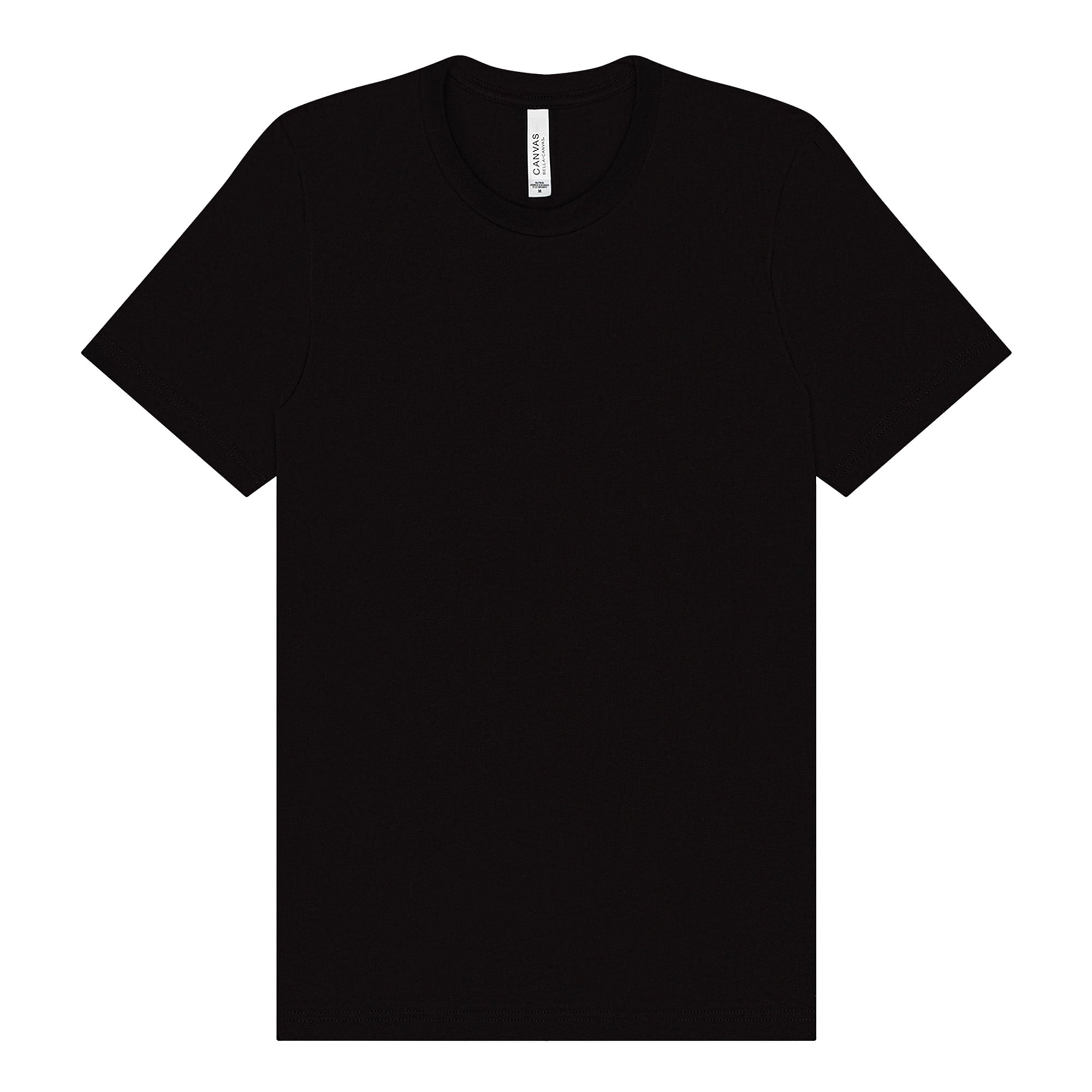 BELLA+CANVAS Adult Unisex Short Sleeve Crew Neck T-Shirt for Crafting, Black, XXLarge