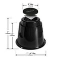 thumbnail image 2 of Slipstick CB671 5 Inch Bed Risers/Furniture Raisers with Steel Reinforced Holder Top, Lifts Height 5" (4 Pack) Supports 2,640 Pounds, Round, Black, Stackable with CB674 & CB672, 2 of 3