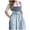 A-Grey624, variant on Traditional Oktoberfest Dirndl Dress for Women Lace Short Sleeve Keyhole Bow Tie Dresses