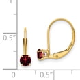 thumbnail image 3 of 14k Garnet Earrings - January, 3 of 5