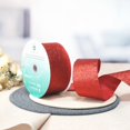 thumbnail image 4 of Cinta decorativa CT CRAFT LLC con purpurina, cable, 6,35 cm x 18,3 m, roja, 4 of 6