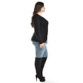 thumbnail image 2 of Sueter con relieve a rayas Roman Fashion / Tallas Extras, 4002 (Negro) negro 38, 2 of 6