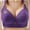 Purple A, variant on LSLJS Womens Wireless Bras Plus Size Push up Bras Breathable Solid Color Floral Printed No Underwire Lingerie, Gifts for Women