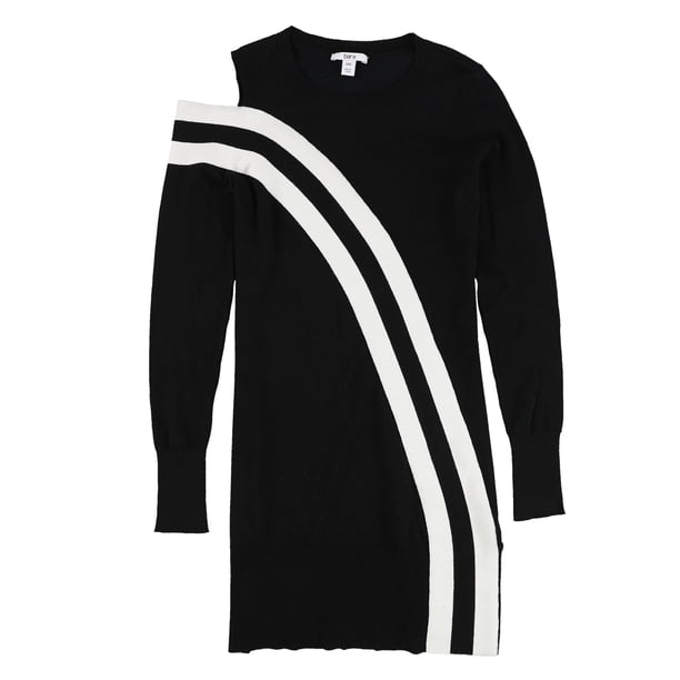 Blusa tipo túnica a rayas Bar III para mujer negro extra pequeña