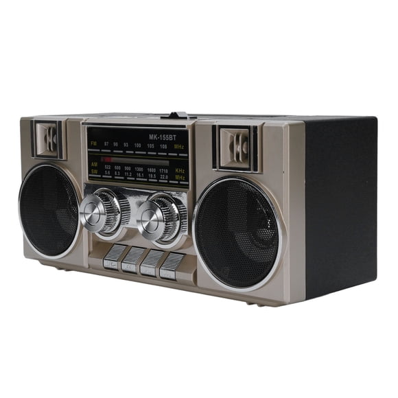 Radios Portable AM FM, Full Band Portable Radio with RGB Speaker, Clear Sound Quality for Garden, Park, Bathroom