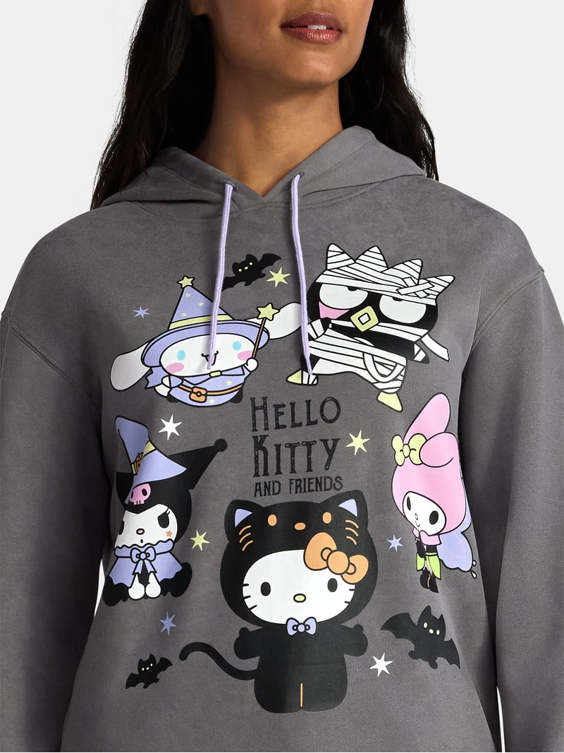 Hello Kitty and Friends Women's Halloween Graphic Pullover Hoodie
